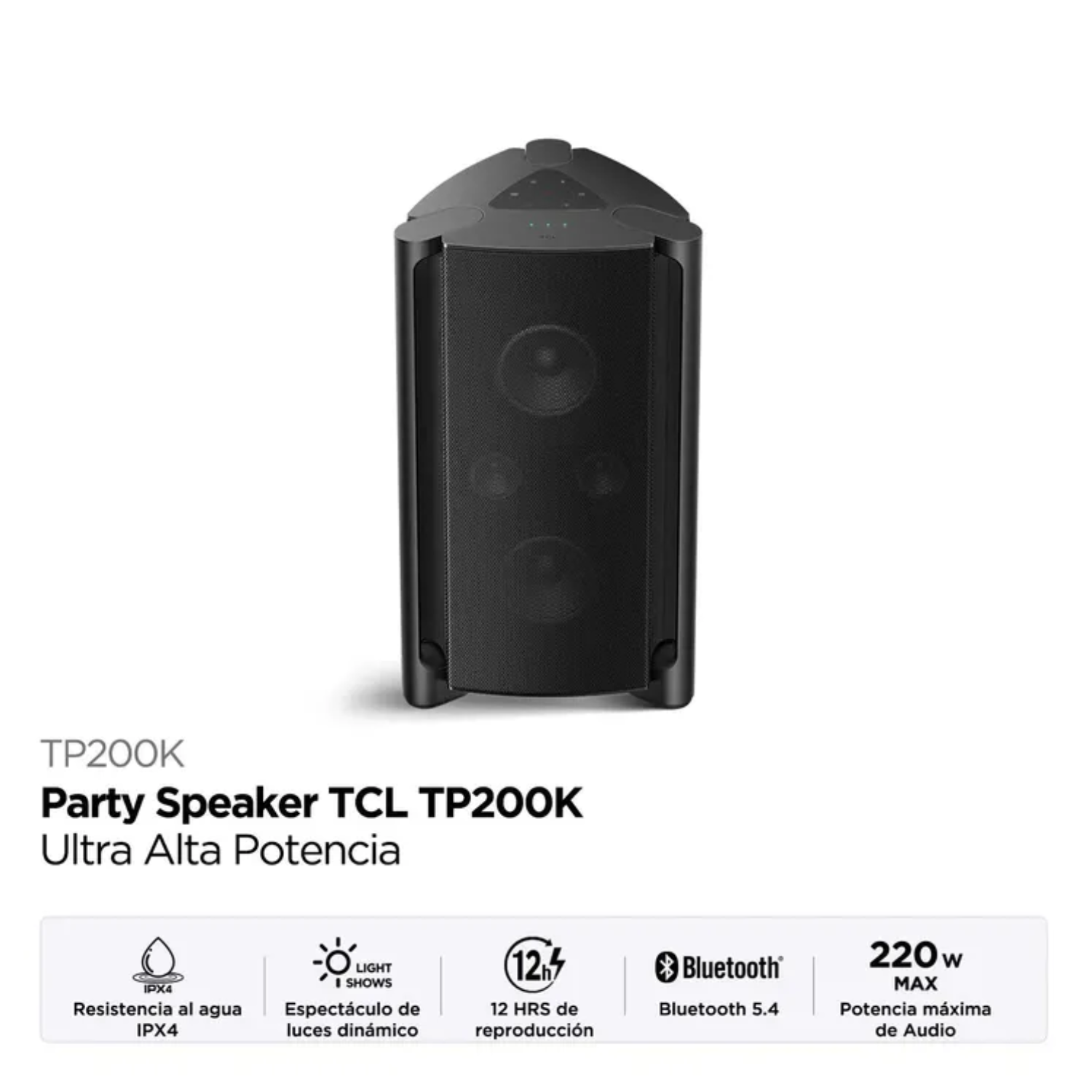 Parlante TCL Inalambrico 220W Bluetooth TP200K Negro - Image 4