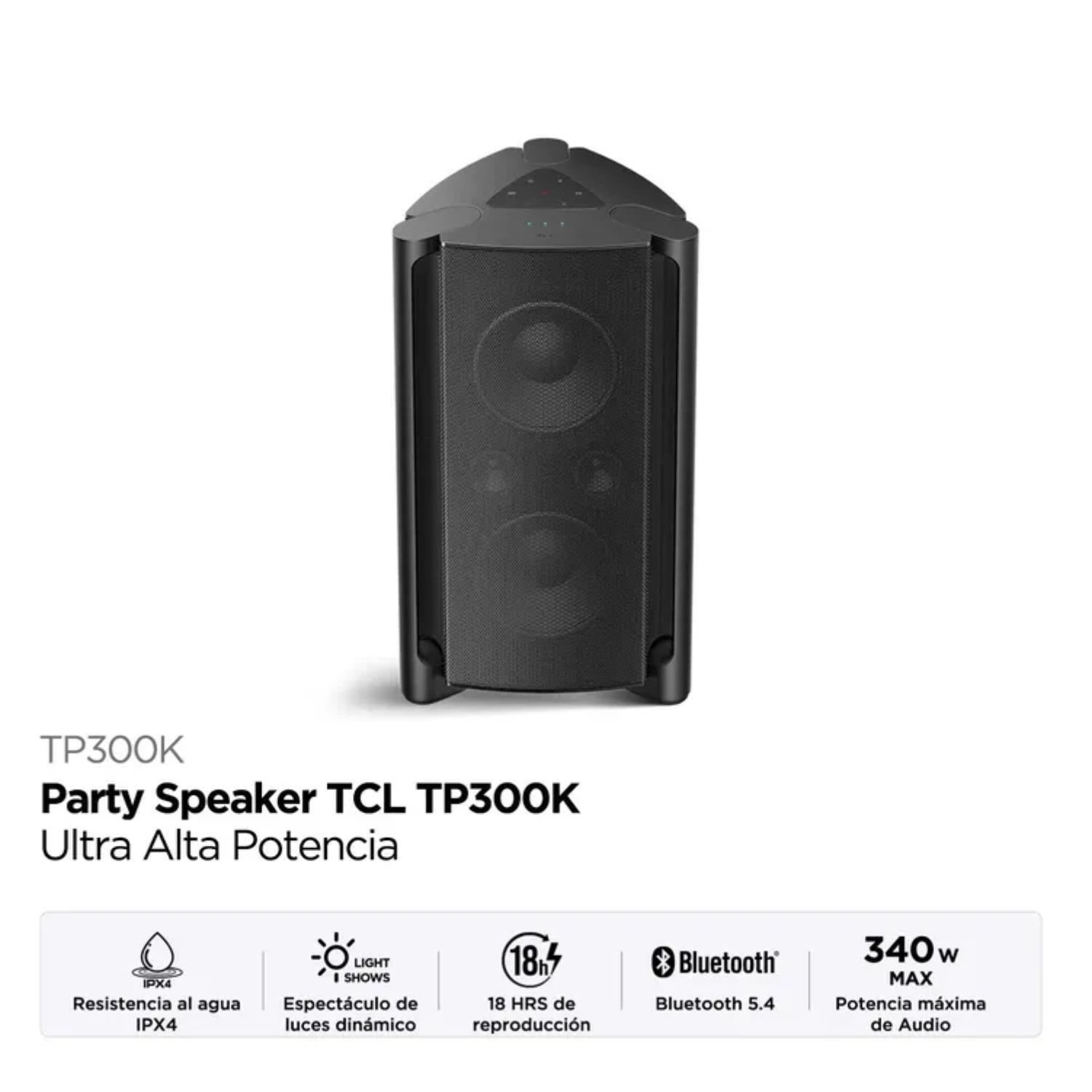 Parlante TCL Inalambrico 340W Bluetooth TP300K Negro - Image 4