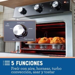 Horno con Freidora OSTER 22 Litros TSSTTVMAF1NS Negro - Image 8