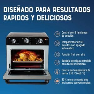 Horno con Freidora OSTER 22 Litros TSSTTVMAF1NS Negro - Image 4