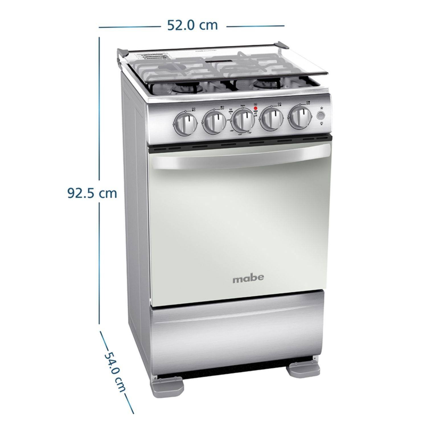Estufa de Piso MABE 50 cm 4 Puestos GN Horno TX1G-7CON Gris - Image 7