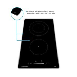 Estufa CHALLENGER 76cm 5Ptos Vitroceramica Gas Natural VT 6002 Negro - Image 7