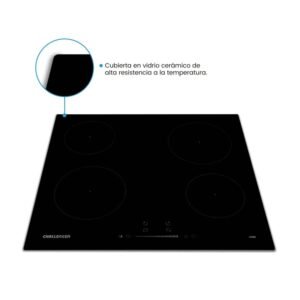 Estufa CHALLENGER 60cm 4 Puestos Electrica VT 6006 Negro - Image 5