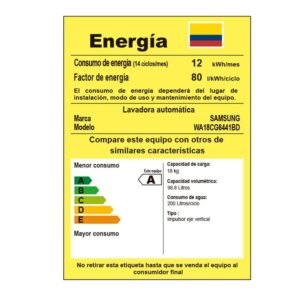 Lavadora SAMSUNG 18kg/39lb Carga Superior WA18CG6441BDCO - Image 7