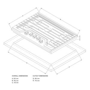 Estufa WHIRLPOOL 91 cm 5 Puestos Gas Natural WCG97US6HS - Image 7