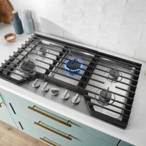 Estufa WHIRLPOOL 76cm 5 Puestos Gas Natural WCGK7530PS Acero - Image 3