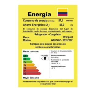 Nevecon WHIRLPOOL No Frost 694 Litros WD5720V Inverter Negro - Image 8