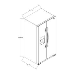 Nevecon WHIRLPOOL No Frost 694 Litros Inverter WD5720Z Gris - Image 7