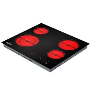 Estufa Vitroceramica WHIRLPOOL 60cm 4 Puestos WEC5240B Negro - Image 3