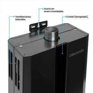 Calentador de Agua GN 6Lt 120V Tiro Forzado CHALLENGER 7062 - Image 4