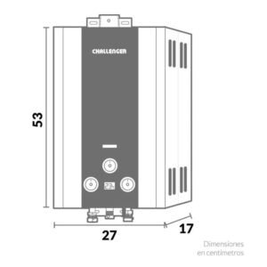 Calentador de Agua GN 6Lt 120V Tiro Forzado CHALLENGER 7062 - Image 4