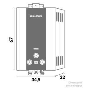 Calentador de Agua GN 10Lt 120V Tiro Forzado CHALLENGER 7104 - Image 4