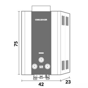 Calentador de Agua GN 16 Lt Tiro Natural CHALLENGER WHG-7216 - Image 3