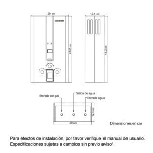 Alternative view of Calentador de Agua GN 6 Lt Tiro Natural CHALLENGER WHN 7060
