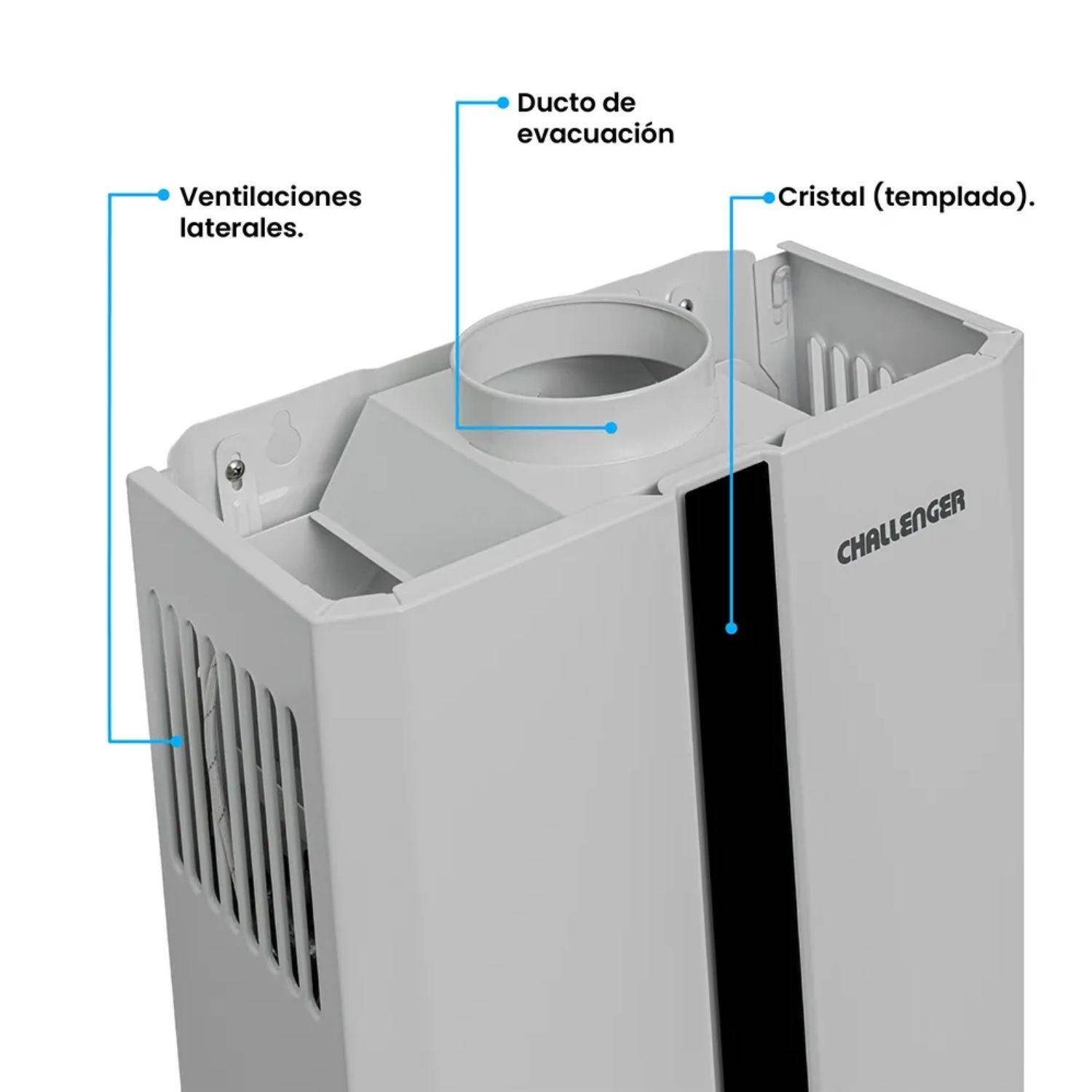 Calentador de Agua GN 6 Lt Tiro Natural CHALLENGER WHN 7060 - Image 5