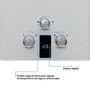 Calentador de Agua GLP 12Lt Tiro Natural CHALLENGER 7113 Blanco - Image 3