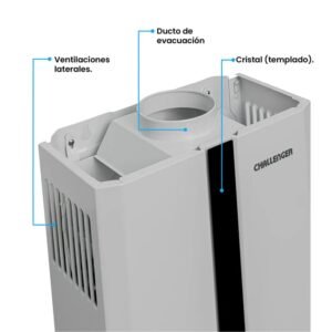 Calentador de Agua GLP 12Lt Tiro Natural CHALLENGER 7113 Blanco - Image 4