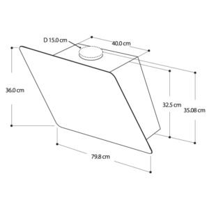 Campana Extractora 80cm WHIRLPOOL Vidrio Templado WHV8040B - Image 8