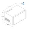Horno Microondas WHIRLPOOL 30 Litros WM2811D Gris - Image 7