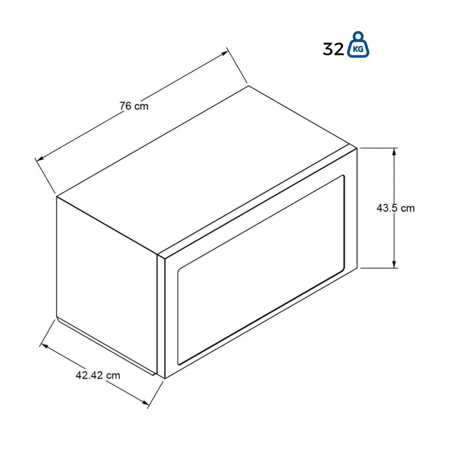 Horno Microcampana WHIRLPOOL 53 Litros WMHA9019HZ Gris - Image 7