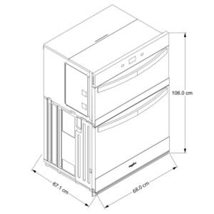 Torre De Hornos WHIRLPOOL Eléctrico 69 cm Freidor WOEC7027PZ - Image 6