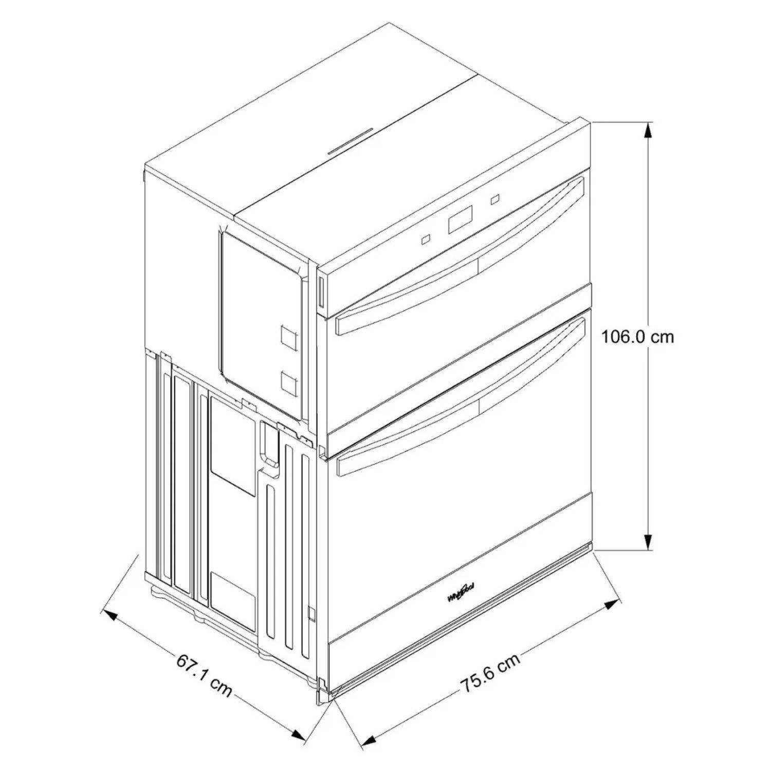 Torre De Hornos WHIRLPOOL Eléctrico Air Fry WOEC7030PZ Gris - Image 7