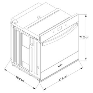 Horno de Empotrar WHIRLPOOL Freidor 69cm Electrico WOES7027PZ - Image 5