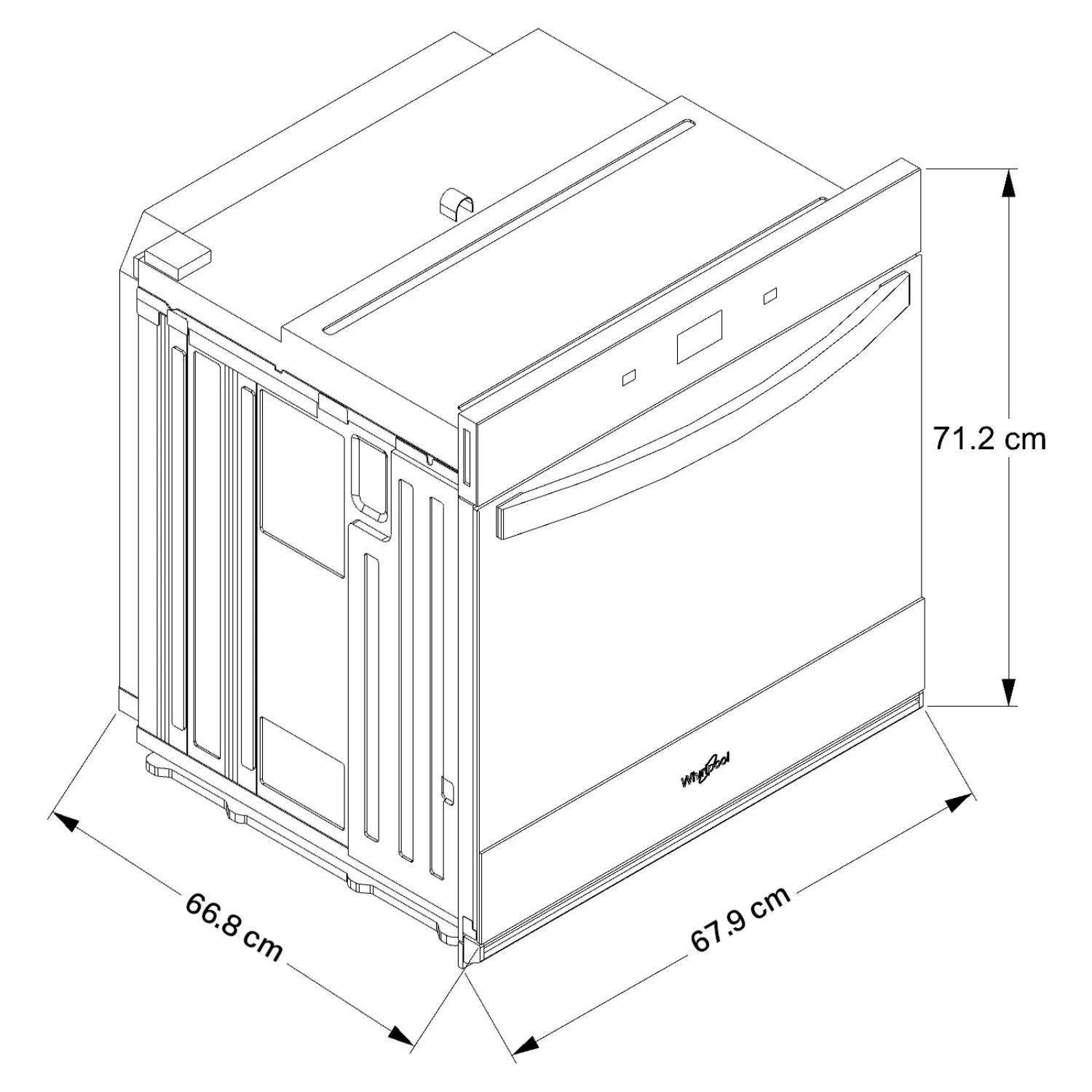 Horno de Empotrar WHIRLPOOL Freidor 69cm Electrico WOES7027PZ - Image 5