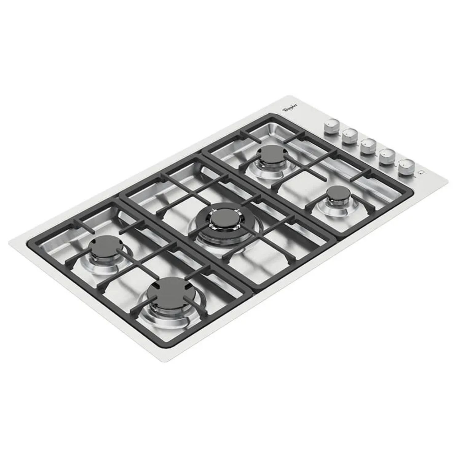 Estufa WHIRLPOOL 86 cm 5 Puestos Gas Propano WP3550S Gris - Image 3