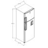 Nevera Whirlpool No Frost 262 Litros WRW25CKTWW Gris - Image 7