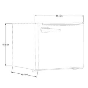 Minibar Whirlpool Frost 48 Litros Una Puerta WS2109R Rojo - Image 7