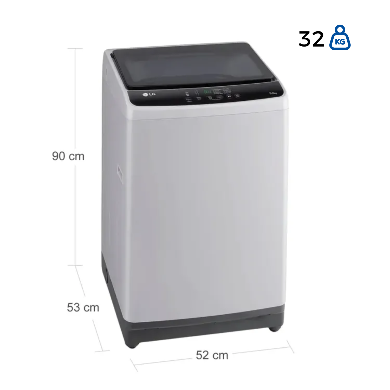 Lavadora LG 9 Kilos / 19 Libras Carga Superior WT9ELR Gris - Image 9