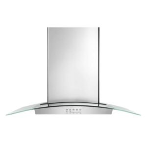 Campana Extractora WHIRLPOOL 91 cm Isla WVI75UC6DS Gris