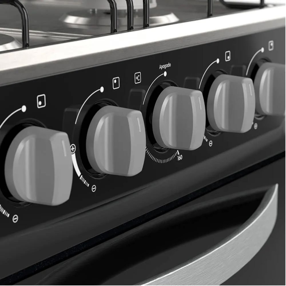 Estufa de Piso WHIRLPOOL 50cm 4 Puestos GN Horno WW0001B - Image 4