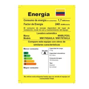 Lavadora WHIRLPOOL 17 Kilos Carga Superior WW17KTAHLA Gris - Image 8