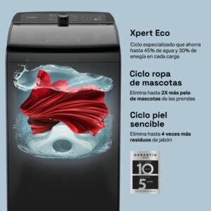 Lavadora WHIRLPOOL 19 Kilos Carga Superior WW19NNAHLA Negro - Image 2