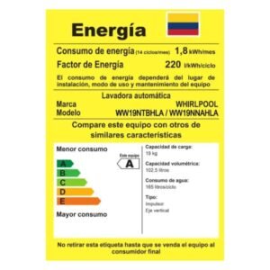 Lavadora WHIRLPOOL 19 Kilos Carga Superior WW19NNAHLA Negro - Image 8