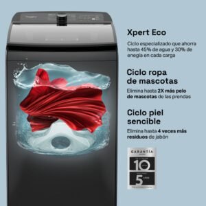 Lavadora WHIRLPOOL 20 Kilos Carga Superior WW20NTBHLA Gris - Image 3