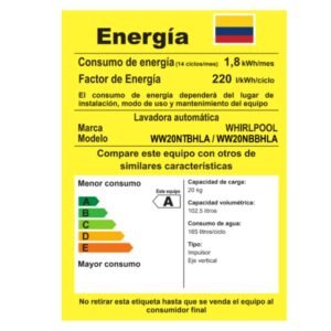 Lavadora WHIRLPOOL 20 Kilos Carga Superior WW20NTBHLA Gris - Image 8
