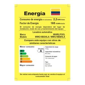 Lavadora WHIRLPOOL 18 Kilos Carga Superior WWG18BSHLA Gris - Image 6