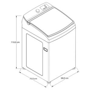 Lavadora WHIRLPOOL 18 Kilos Carga Superior WWH18ATALN Gris - Image 7