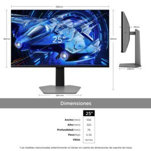 Monitor TCL 25" Gaming Mini LED 300Hz Full HD 25G64 - Image 4