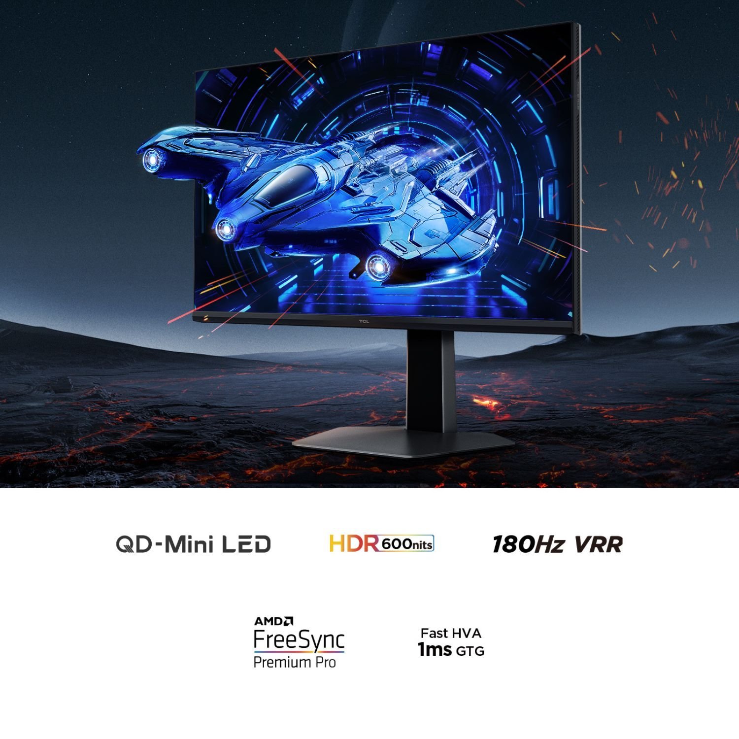 Monitor TCL 27" Gaming Mini LED 2K 180Hz 27G64 - Image 3