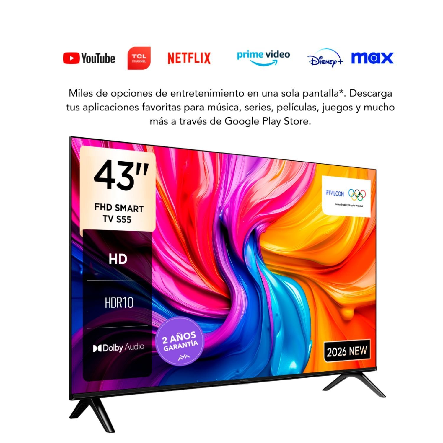 Televisor iFFALCON 43" Smart TV FHD 43S55 Google TV - Image 2