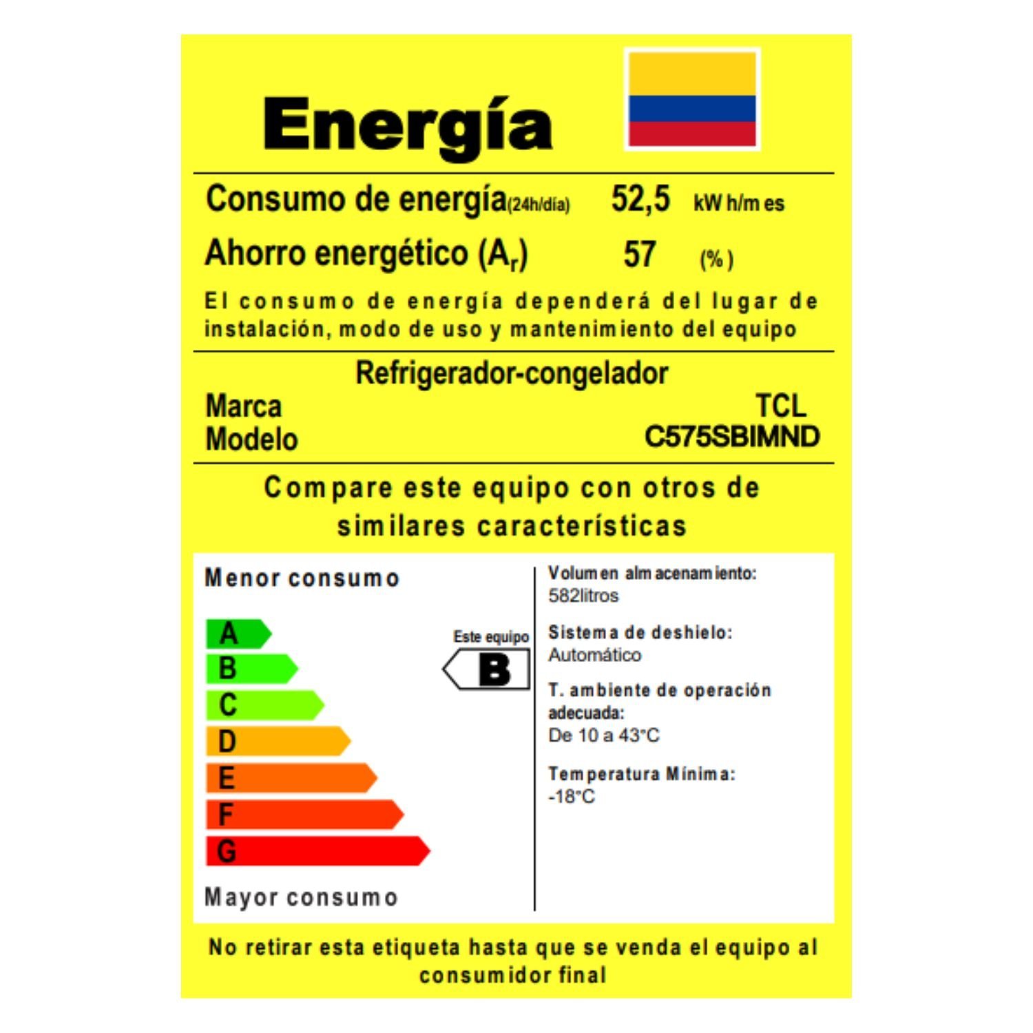 Nevecon TCL No Frost 575 Litros Inverter C575SBIMND - Image 7