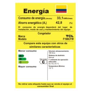Congelador TCL No Frost 198 Litros Blanco F198CFW - Image 4