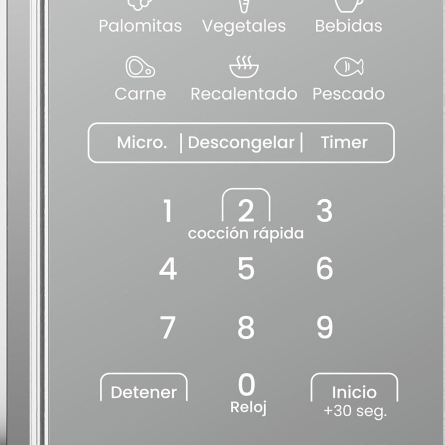Horno Microondas MABE 20 Litros Digital HMM07SJW Gris - Image 5