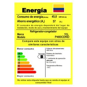 Nevecon TCL No Frost 470 Litros Inverter P460CDND - Image 7