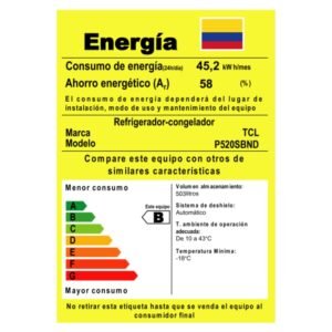 Nevecon TCL No Frost 520 Litros Inverter P520SBND - Image 5