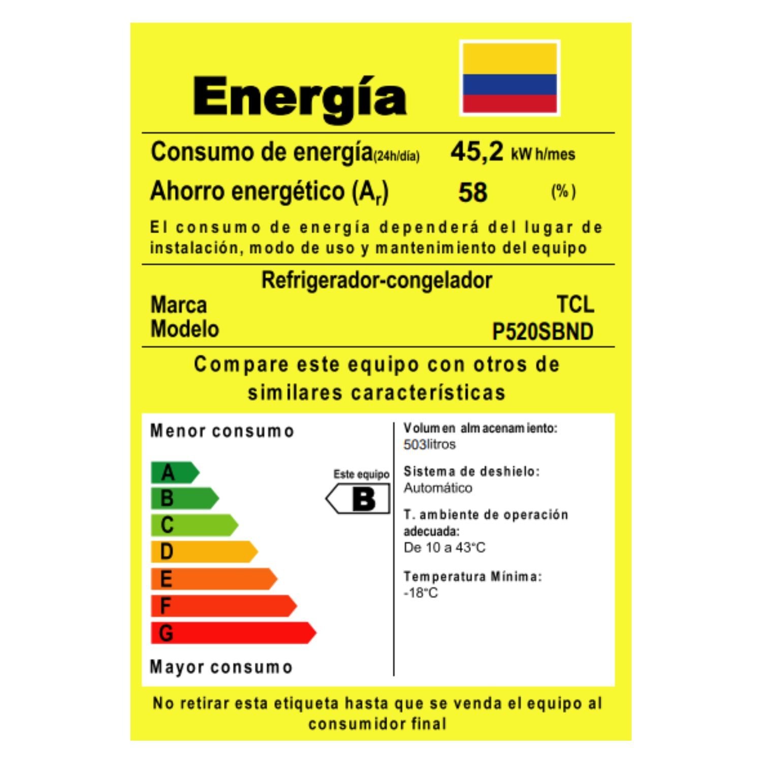 Nevecon TCL No Frost 520 Litros Inverter P520SBND - Image 5